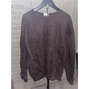 Gildan Heavy Blend Brown Crew Neck Pullover Sweatshirt Mens XL Extra Large‎